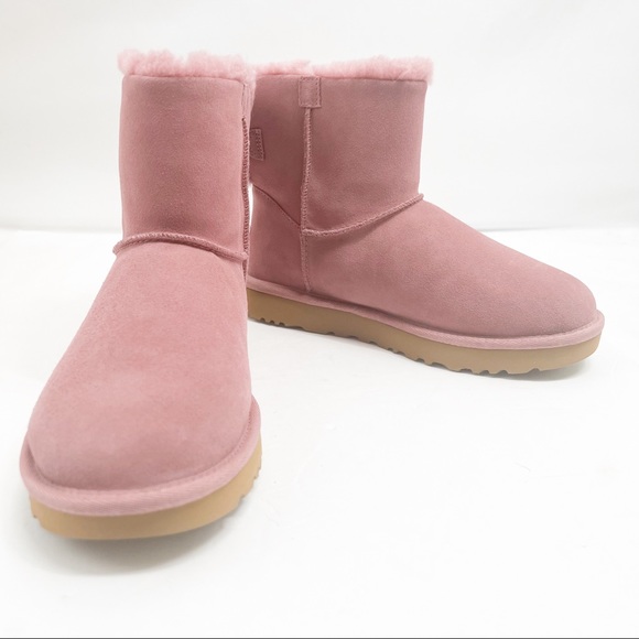 UGG Mini Bailey Bow Splatter Boots Color Urchin - Picture 8 of 15